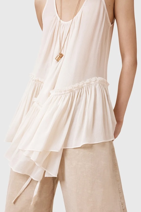 AllSaints bluzka RACH damska kolor biały gładka W029PC - zdjęcie produktu nr 2