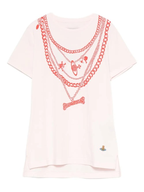 Vivienne Westwood Viv Chain T-shirt - Pink - zdjęcie produktu nr 1