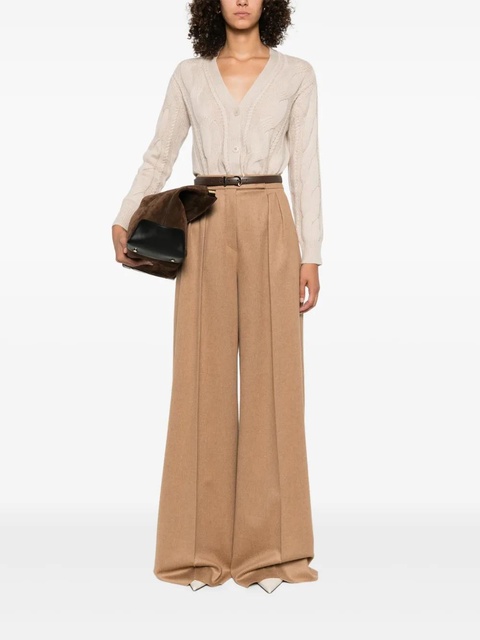 Max Mara cable-knit button-up cardigan - Neutrals - zdjęcie produktu nr 1