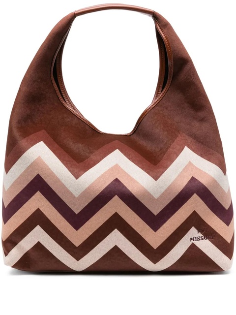 Missoni chevron-pattern shoulder bag - Red - zdjęcie produktu nr 1