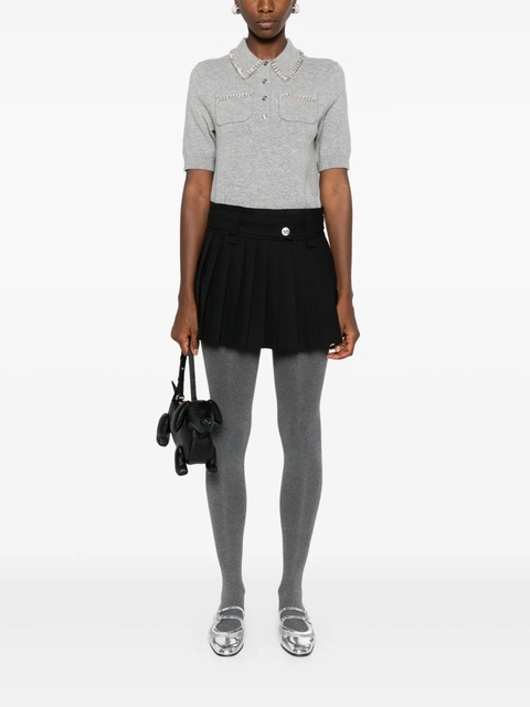 Maje pleated mini skirt - Black - zdjęcie produktu nr 2