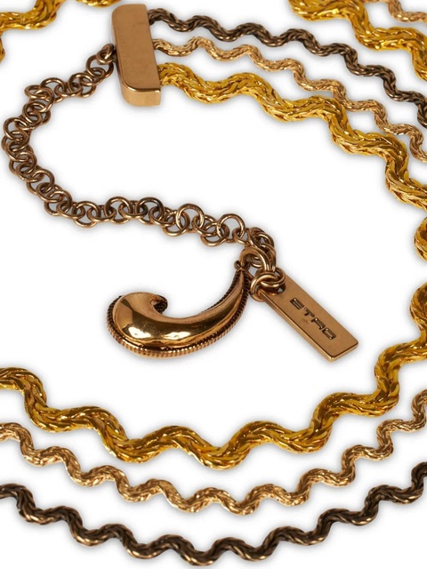 ETRO Wave multi-chain choker - Brown - zdjęcie produktu nr 2