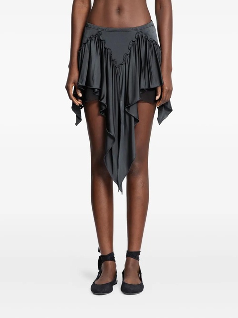 The Attico ruffled mini skirt - Grey - zdjęcie produktu nr 2