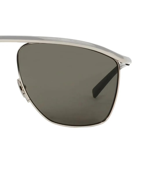 Saint Laurent Eyewear square-frame sunglasses - Silver - zdjęcie produktu nr 2