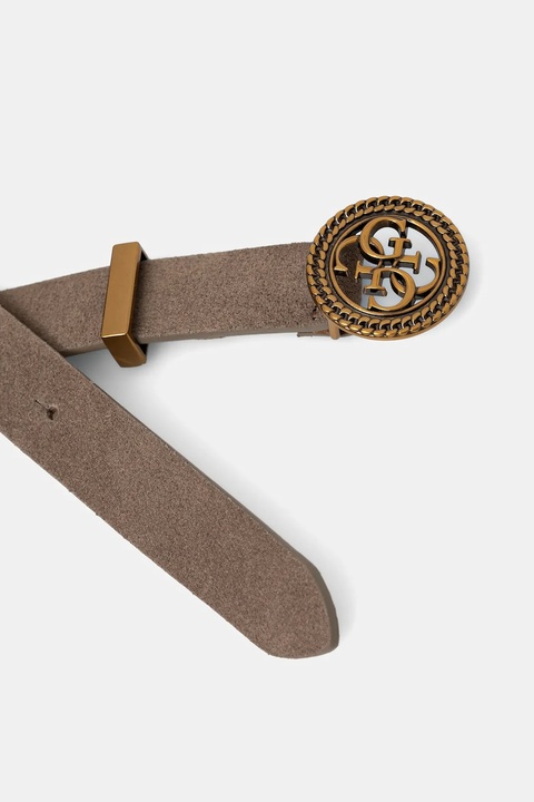 Guess pasek zamszowy damski kolor beżowy W5BZ11 L0491 - zdjęcie produktu nr 2