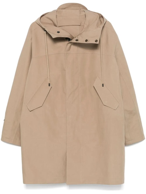 LEMAIRE hooded raincoat - Brown - zdjęcie produktu nr 1