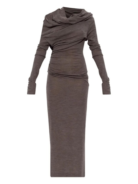 ENTIRE STUDIOS cowl-neck draped dress - Grey - zdjęcie produktu nr 1