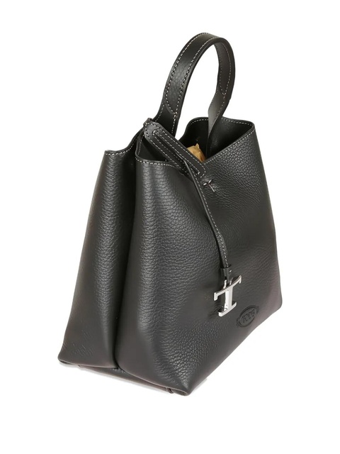 Tod's stamped leather top-handle bag - Black - zdjęcie produktu nr 2