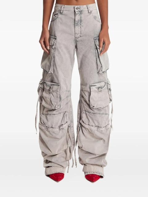 The Attico multi-pocket cargo flared trousers - Grey - zdjęcie produktu nr 1