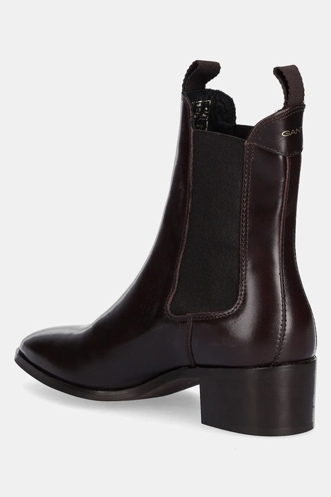 Gant botki skórzane St Broomly damskie kolor brązowy na słupku 31551094 - zdjęcie produktu nr 2