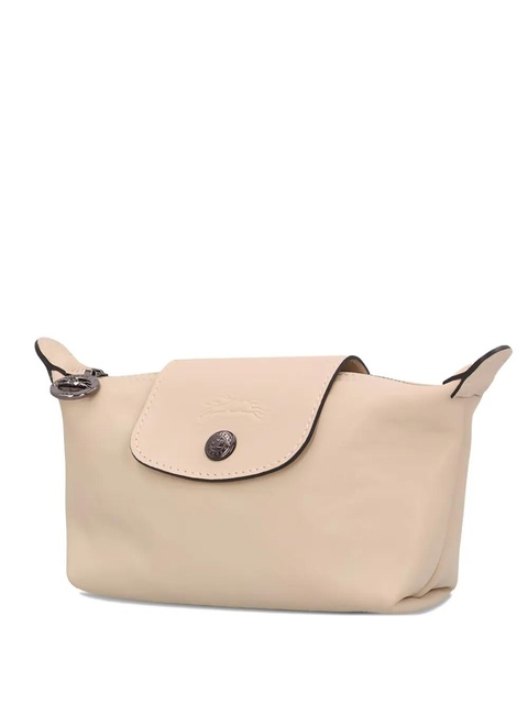 Longchamp Le Pliage Cuir cosmetic make up bag - Neutrals - zdjęcie produktu nr 1