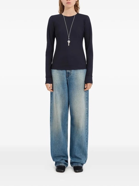 MM6 Maison Margiela long-sleeved T-shirt - Blue - zdjęcie produktu nr 1