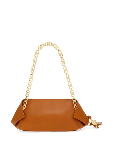 Ferragamo small Folded chain-strap shoulder bag - Brown - zdjęcie produktu nr 2