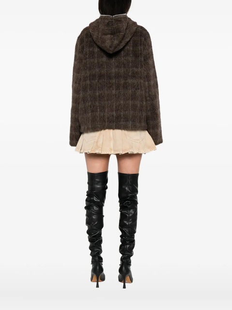 OUR LEGACY checked hooded jacket - Brown - zdjęcie produktu nr 2
