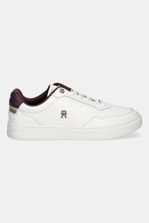 Tommy Hilfiger sneakersy skórzane ESSENTIAL ELEVATED COURT SNEAKER damskie kolor biały FW0FW08680 - zdjęcie produktu nr 2