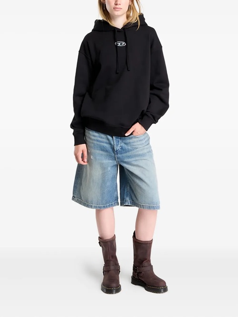 Diesel logo-embroidered hoodie - Black - zdjęcie produktu nr 2