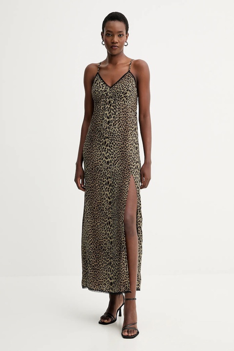 ZADIG&VOLTAIRE sukienka kolor zielony maxi rozkloszowana WWDR02591 - zdjęcie produktu nr 1