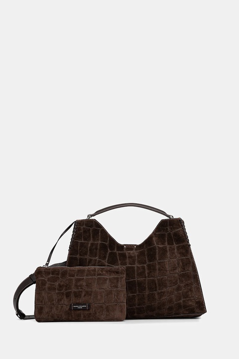 Gianni Chiarini torebka zamszowa AURORA kolor brązowy BS.11846.CM - zdjęcie produktu nr 1
