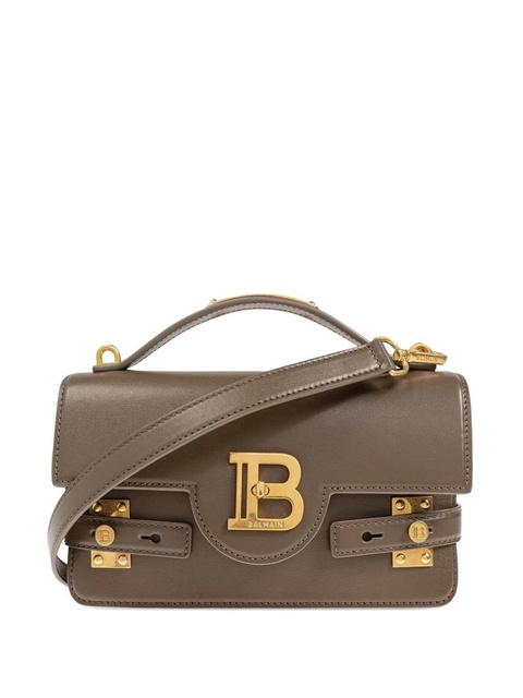 Balmain logo-plaque leather shoulder bag - Neutrals - zdjęcie produktu nr 1