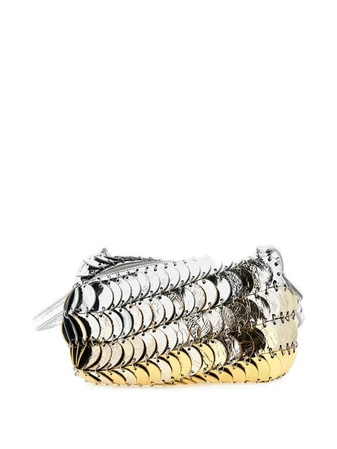 Rabanne leather shoulder bag - Silver - zdjęcie produktu nr 2