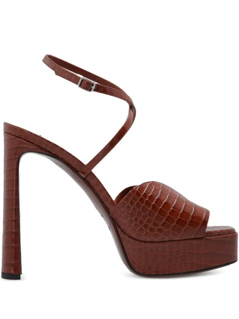 Jimmy Choo 125mm Karli ankle-strap heeled sandals - Red - zdjęcie produktu nr 1