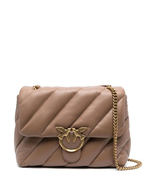 PINKO Love Big Puff leather shoulder bag - Neutrals - zdjęcie produktu nr 1