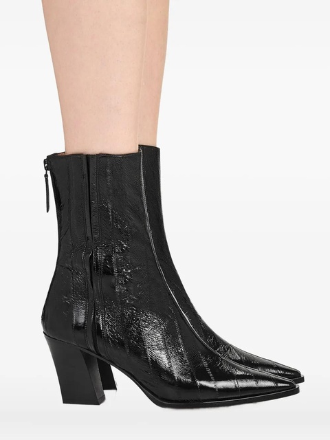 Aquazzura 70mm Francoise pointed-toe ankle boots - Black - zdjęcie produktu nr 2