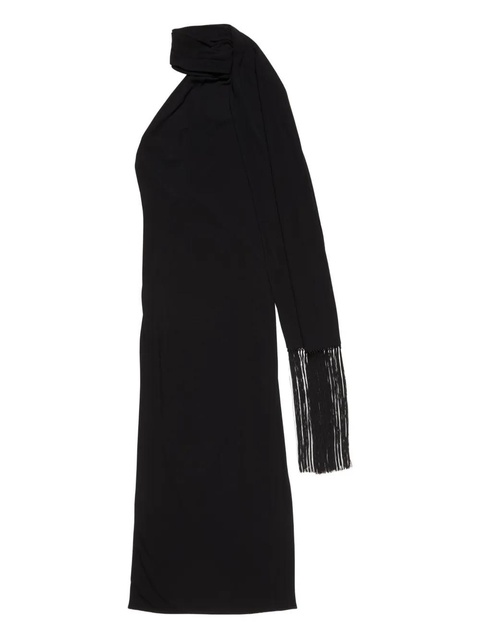 Acne Studios draped fringe dress - Black - zdjęcie produktu nr 1