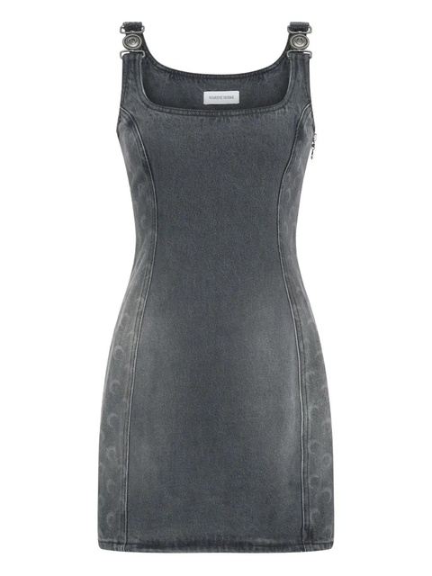 Marine Serre Moon sleeveless denim dress - Grey - zdjęcie produktu nr 1