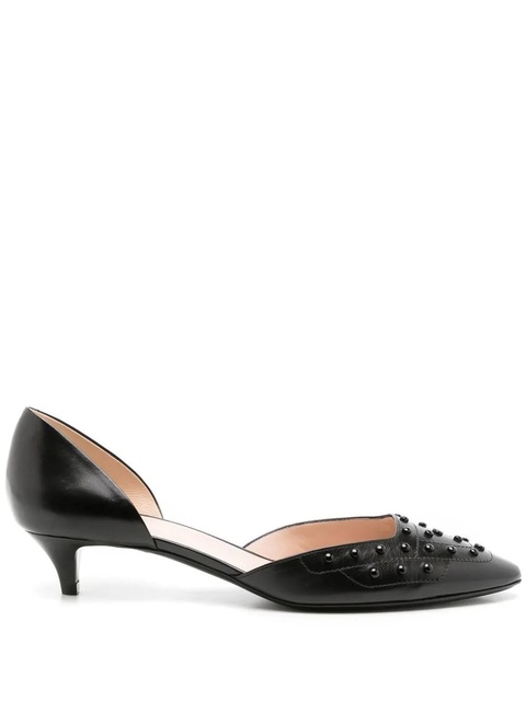 Tod's studded 35mm pointed-toe pumps - Black - zdjęcie produktu nr 1