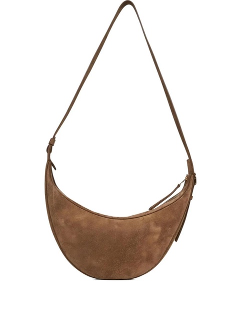 KHAITE suede shoulder bag - Brown - zdjęcie produktu nr 1