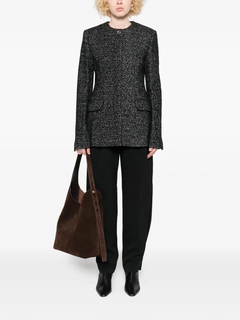 TOTEME cinched speckled jacket - Black - zdjęcie produktu nr 2