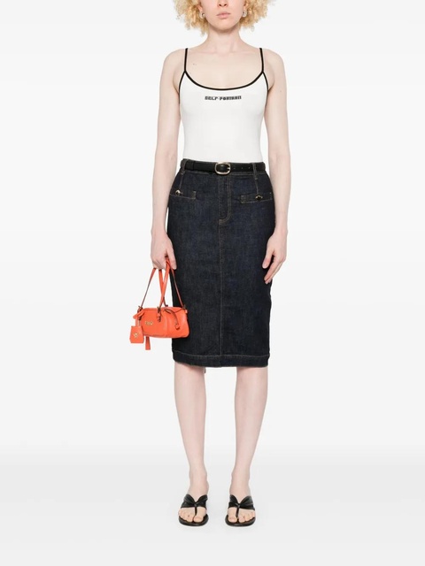 Self-Portrait denim skirt - Blue - zdjęcie produktu nr 2