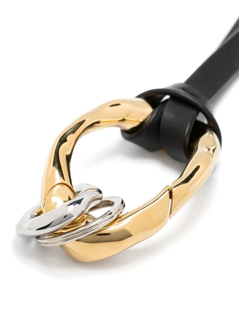 Jil Sander oversize-pendant leather chocker - Black - zdjęcie produktu nr 1