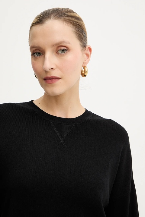 Elisabetta Franchi sweter damski kolor czarny lekki MK01S56E2 - zdjęcie produktu nr 2