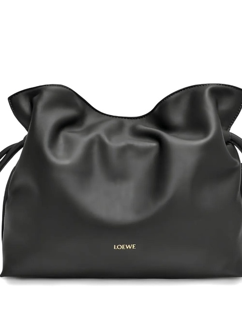 LOEWE medium Flamenco knotted clutch - Black - zdjęcie produktu nr 2