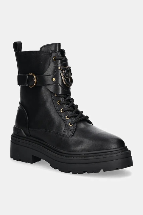 Pinko workery Mia damskie kolor czarny na platformie SD0147 P001 Z99 - zdjęcie produktu nr 1