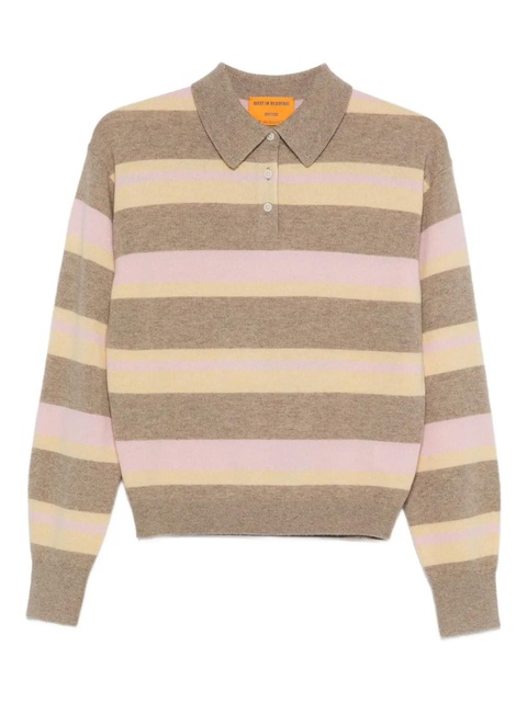 Guest In Residence striped polo shirt - Brown - zdjęcie produktu nr 1