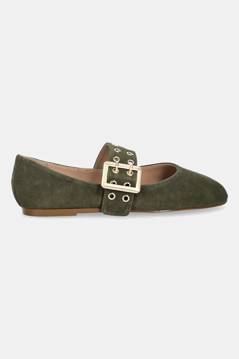 Steve Madden baleriny zamszowe Atlantica kolor zielony 11004770 - zdjęcie produktu nr 2