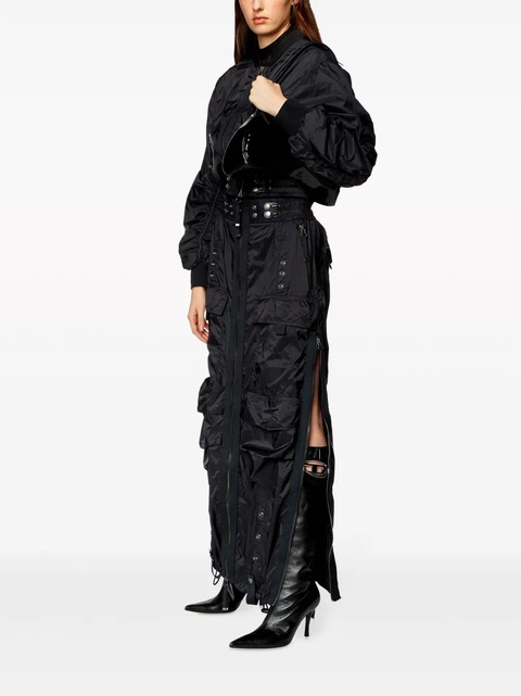Diesel O-Crep cargo maxi skirt - Black - zdjęcie produktu nr 2