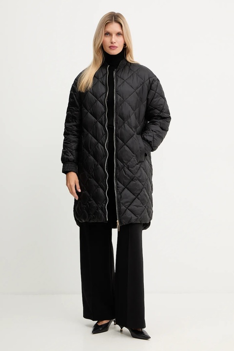 Twinset kurtka kolor czarny przejściowa oversize 252TP2130 - zdjęcie produktu nr 1