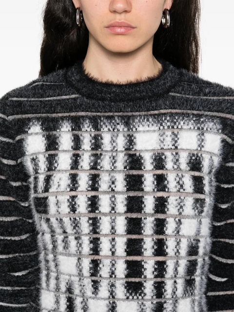 Jean Paul Gaultier intarsia-logo sweater - Black - zdjęcie produktu nr 2