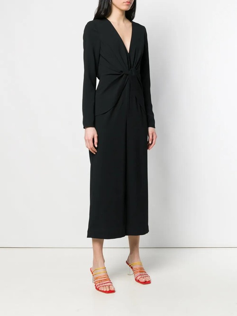 Self-Portrait knot front jumpsuit - Black - zdjęcie produktu nr 2