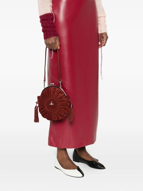 Vivienne Westwood Rosie pleated-tassel frame bag - Red - zdjęcie produktu nr 2