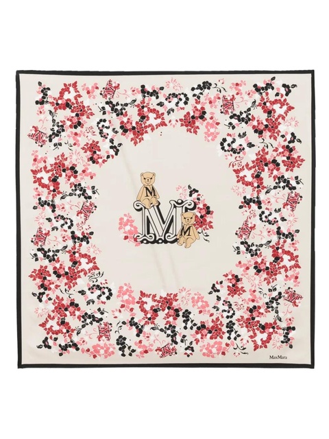 Max Mara floral-print scarf - Neutrals - zdjęcie produktu nr 1