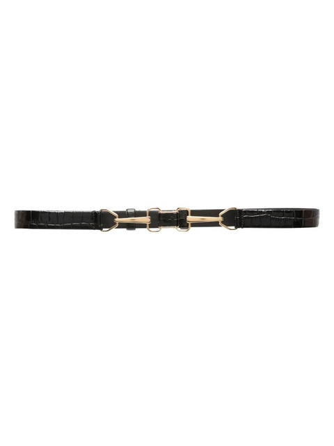 Maje horsebit-buckle leather belt - Black - zdjęcie produktu nr 1