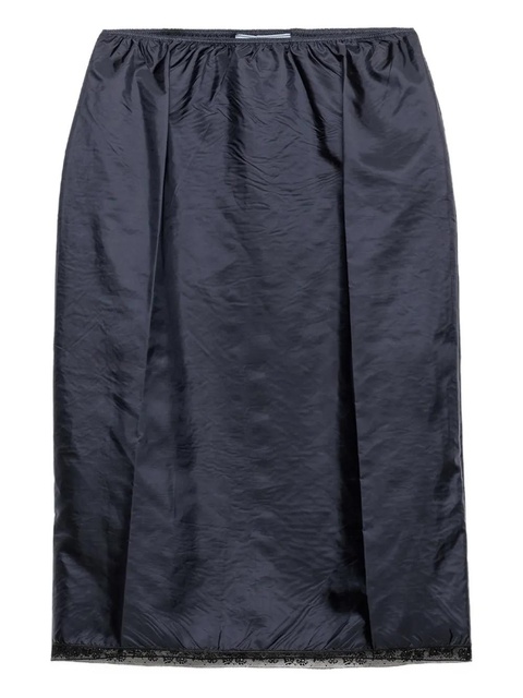 Prada lace-trimmed pencil skirt - Blue - zdjęcie produktu nr 1
