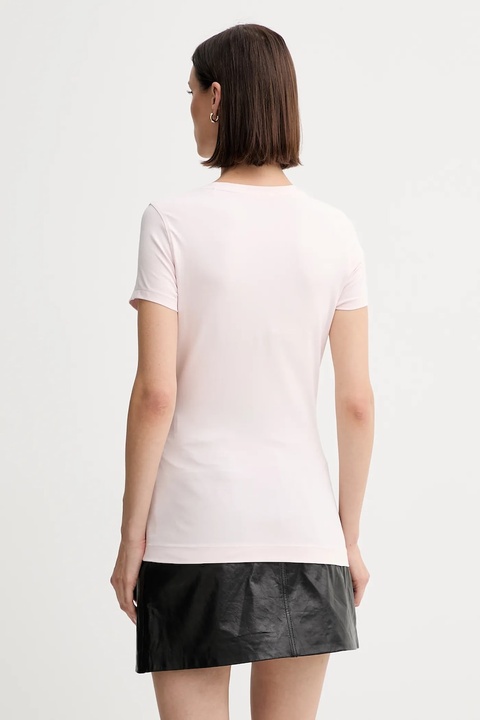 Guess t-shirt damski kolor różowy W5YI16 J1314 - zdjęcie produktu nr 2