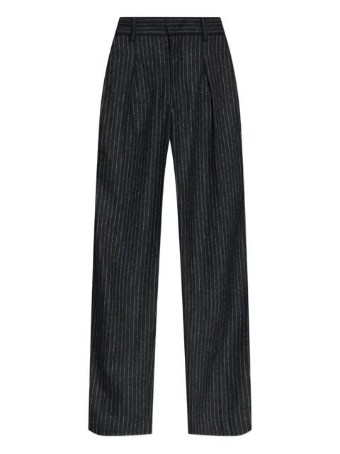 ISABEL MARANT Lisetta pinstripe pleated straight trousers - Grey - zdjęcie produktu nr 1