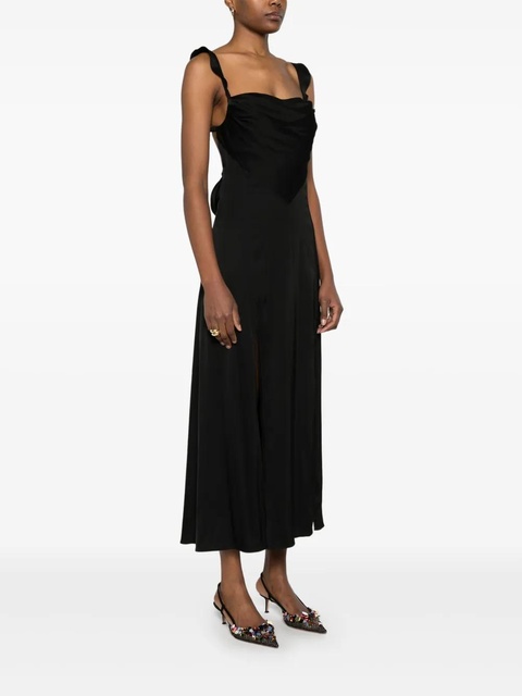 Maje satin-finish maxi dress - Black - zdjęcie produktu nr 2